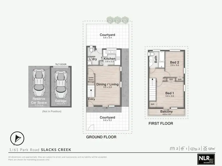 Floorplan of Homely block of units listing, 1/61 Park Road, Slacks Creek QLD 4127