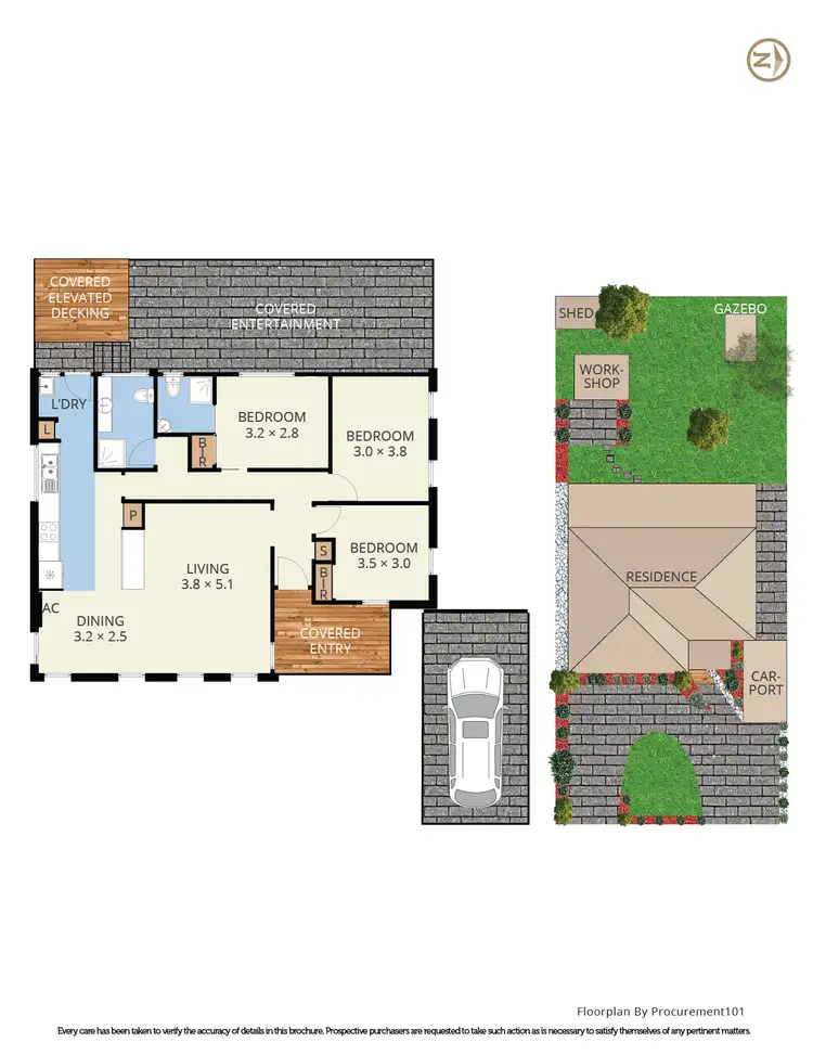 Floorplan of Homely house listing, 355 Gladstone Road, Dandenong North VIC 3175