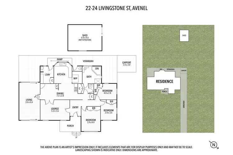 Floorplan of Homely house listing, 22-24 Livingstone Street, Avenel VIC 3664