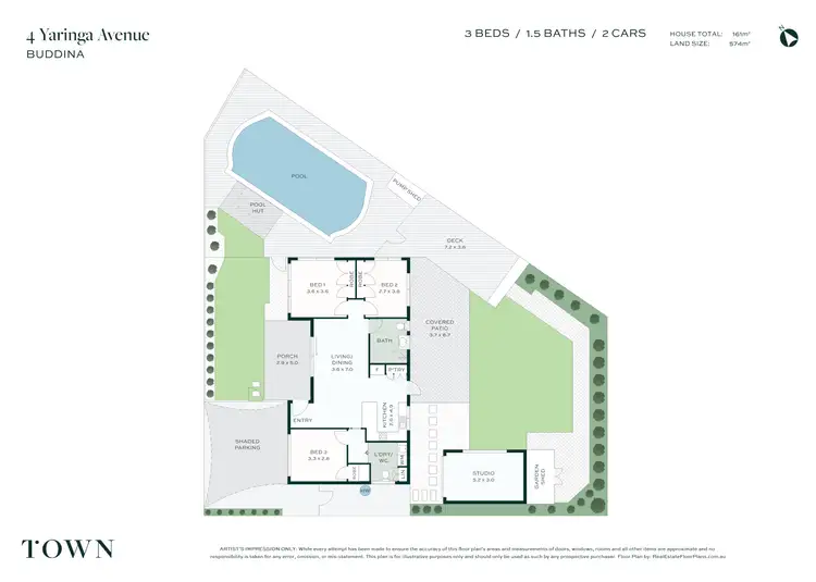 Floorplan of Homely house listing, 4 Yaringa Avenue, Buddina QLD 4575