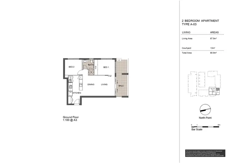 Floorplan of Homely apartment listing, 68/235 Flemington Road, Franklin ACT 2913