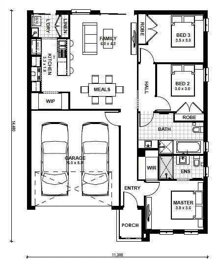 Floorplan of Homely house listing, Lot 523 Provolone Street, Donnybrook VIC 3064