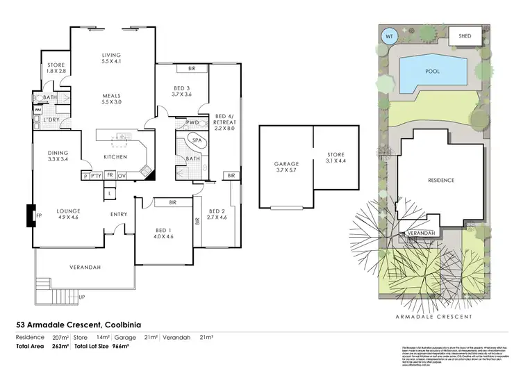 Floorplan of Homely house listing, 53 Armadale Crescent, Coolbinia WA 6050