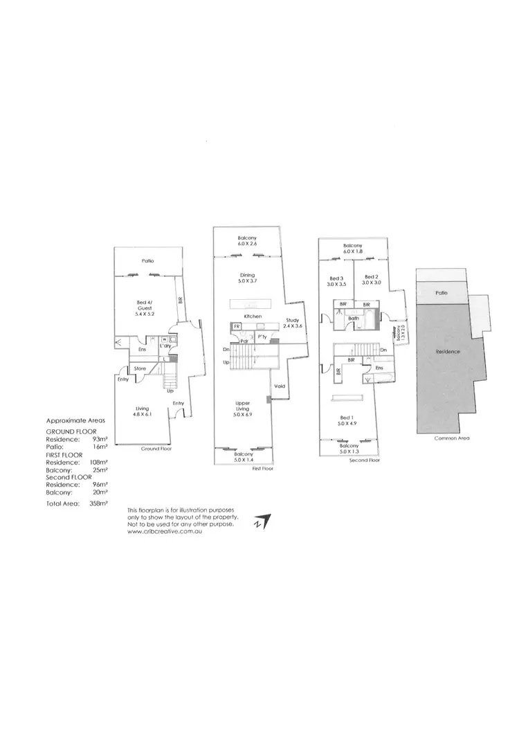 Floorplan of Homely townhouse listing, 42 The Circus, Burswood WA 6100