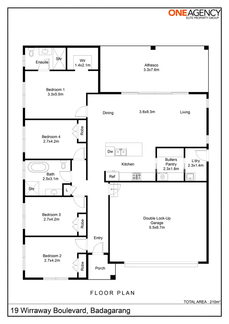 Floorplan of Homely house listing, 19 Wirraway Boulevard, Badagarang NSW 2540