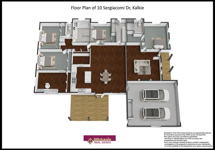 Floorplan of Homely house listing, 10 Sergiacomi Drive, Kalkie QLD 4670