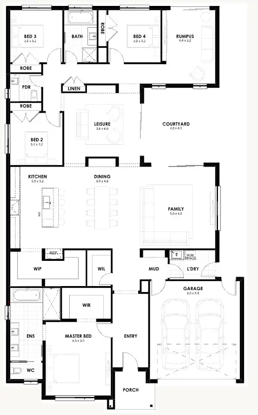 Floorplan of Homely house listing, Lot 205 Plantation Road, Drouin VIC 3818