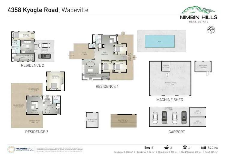Floorplan of Homely rural property listing, 4358 Kyogle Road, Lillian Rock NSW 2480