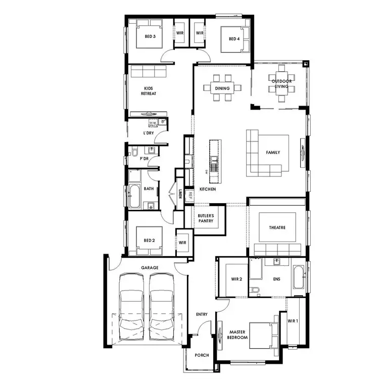 Floorplan of Homely house listing, Lot 204 Plantation Road, Drouin VIC 3818