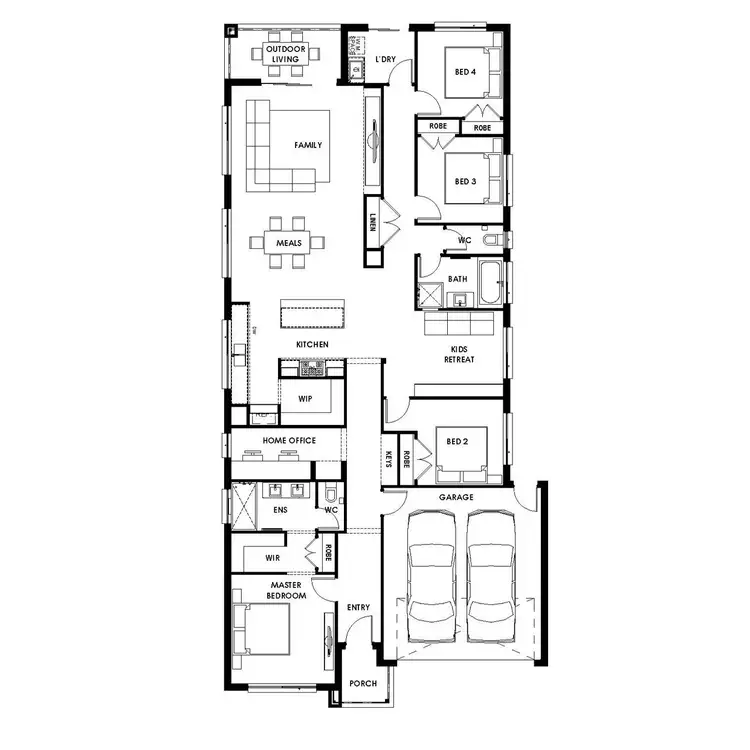 Floorplan of Homely house listing, Lot 1755 Ryebank Av, Werribee VIC 3030