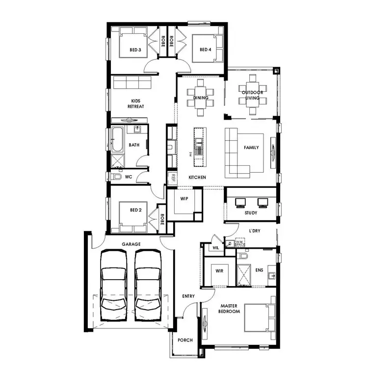 Floorplan of Homely house listing, Lot 3090, Hardys Road, Clyde North VIC 3978