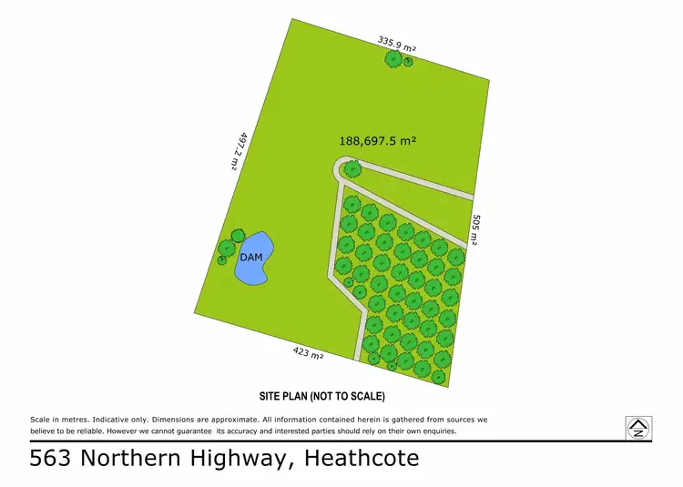 Floorplan of Homely rural property listing, 563 Northern Highway, Heathcote VIC 3523