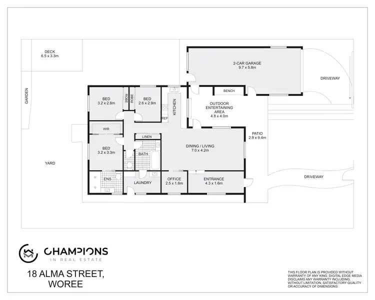 Floorplan of Homely house listing, 18 Alma Street, Woree QLD 4868