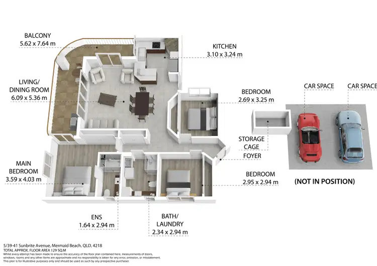 Floorplan of Homely unit listing, 5/39-41 Sunbrite Avenue, Mermaid Beach QLD 4218