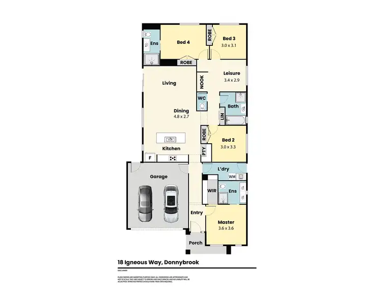 Floorplan of Homely house listing, 18 IGNEOUS WAY, Donnybrook VIC 3064