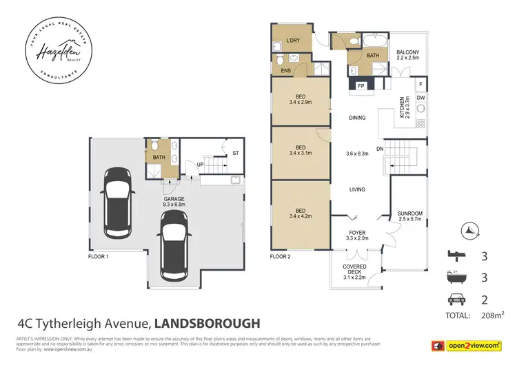 Floorplan of Homely house listing, 4C Tytherleigh Avenue, Landsborough QLD 4550