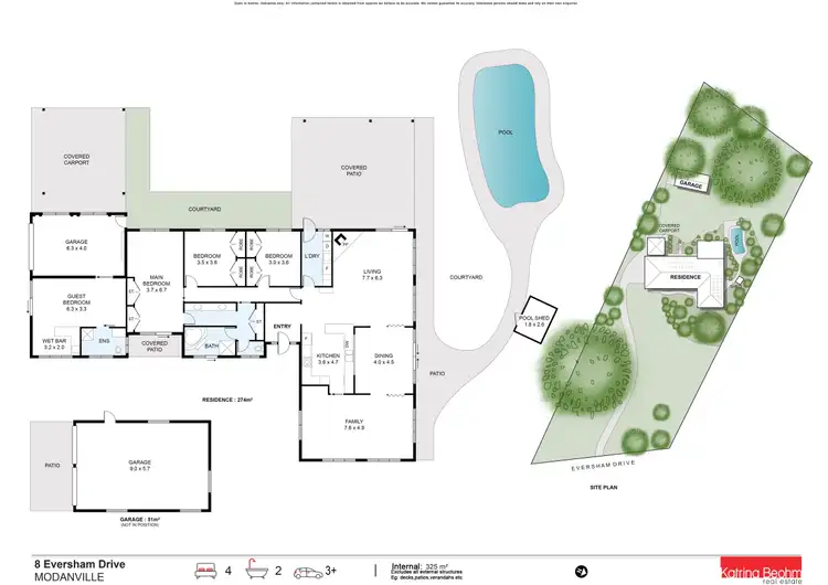 Floorplan of Homely house listing, 8 Eversham Drive, Modanville NSW 2480