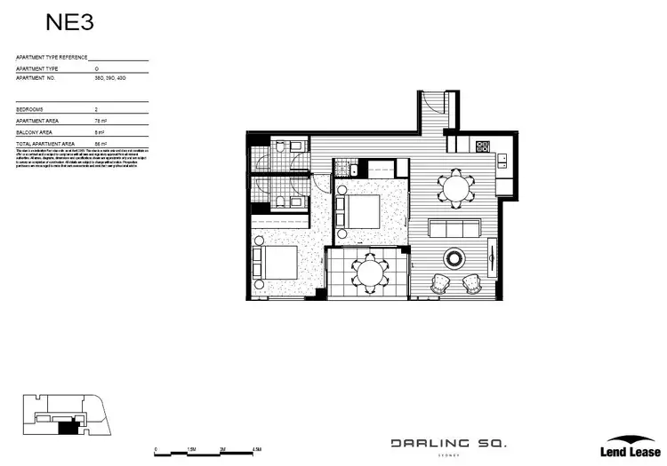 Floorplan of Homely apartment listing, 3806/81 Harbour Street, Haymarket NSW 2000