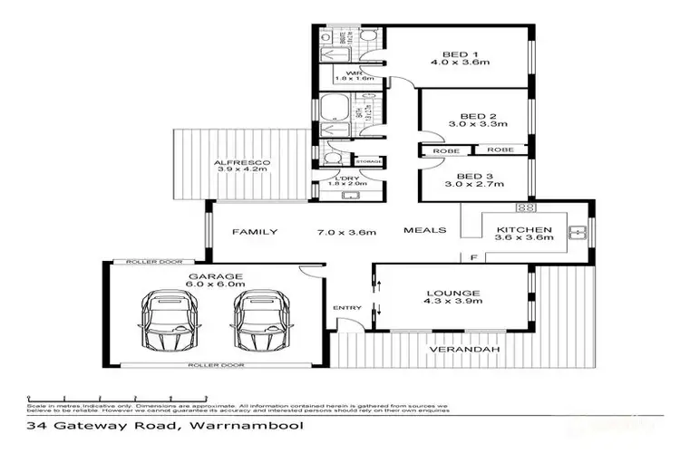 Floorplan of Homely house listing, 34 Gateway Road, Warrnambool VIC 3280