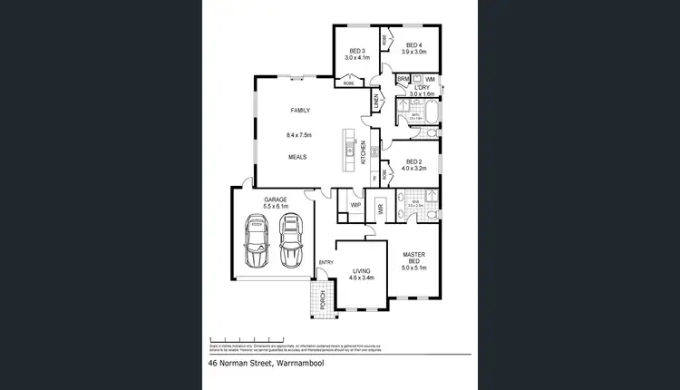 Floorplan of Homely house listing, 46 Norman Street, Warrnambool VIC 3280