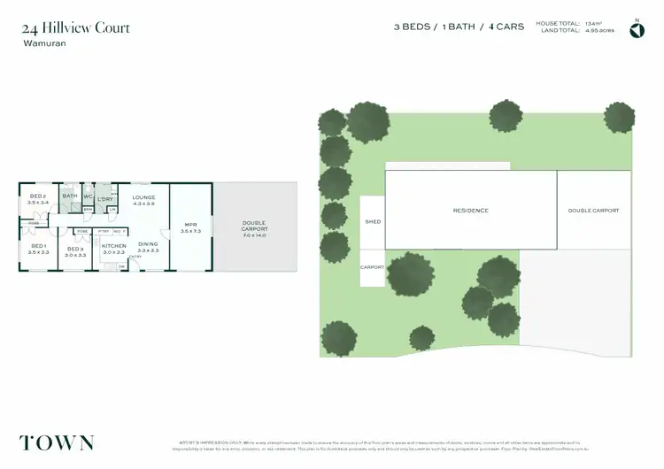 Floorplan of Homely house listing, 24 Hillview Court, Wamuran QLD 4512