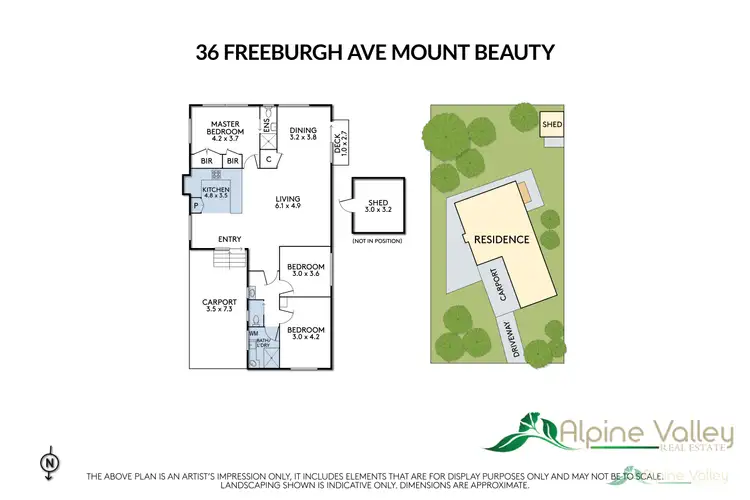 Floorplan of Homely house listing, 36 Freeburgh Avenue, Mount Beauty VIC 3699