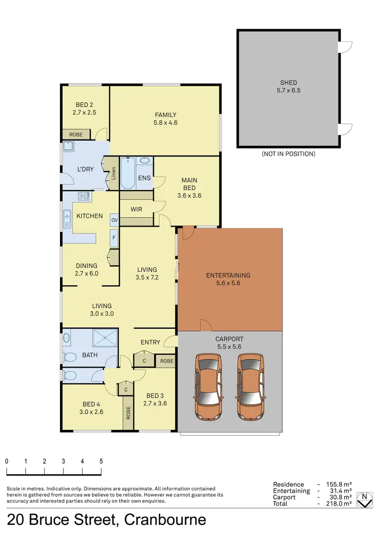 Floorplan of Homely house listing, 20 Bruce Street, Cranbourne VIC 3977