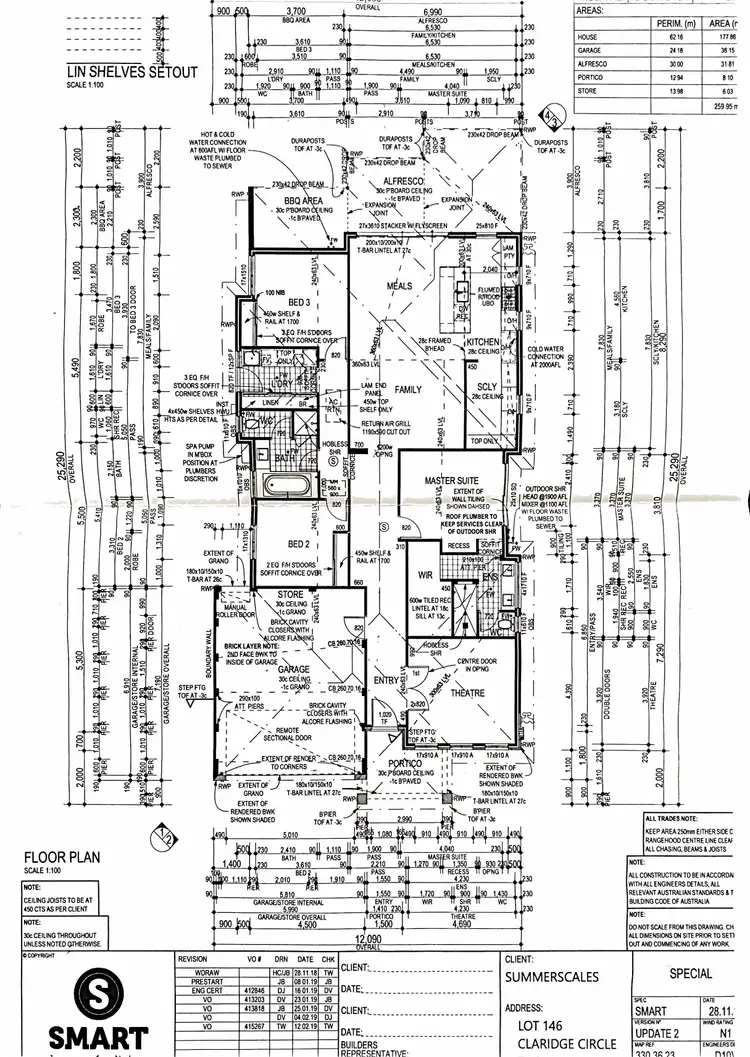 Floorplan of Homely house listing, 46 Claridge Circle, Thornlie WA 6108