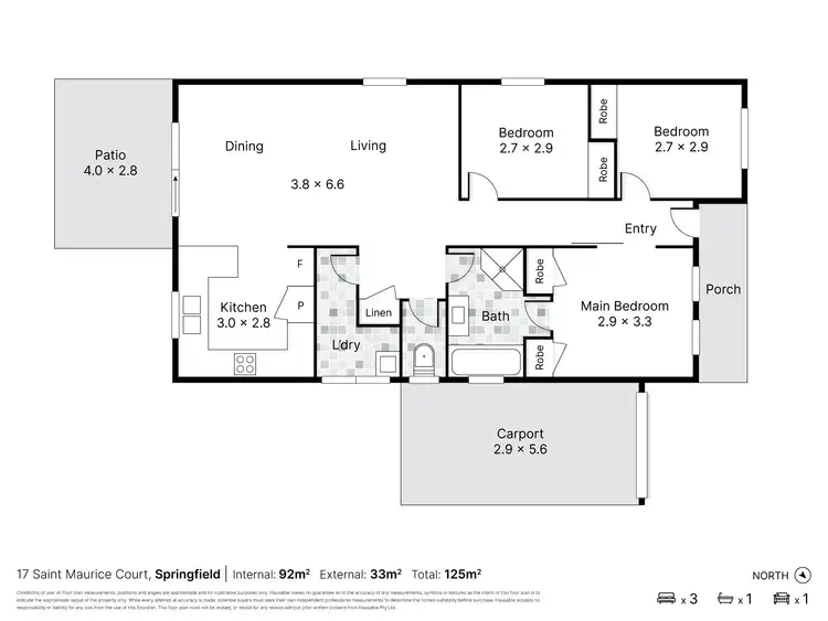 Floorplan of Homely house listing, 17 Saint Maurice Court, Springfield QLD 4300