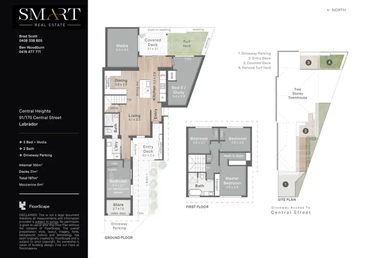 Floorplan of Homely townhouse listing, 91/170 Central Street, Labrador QLD 4215