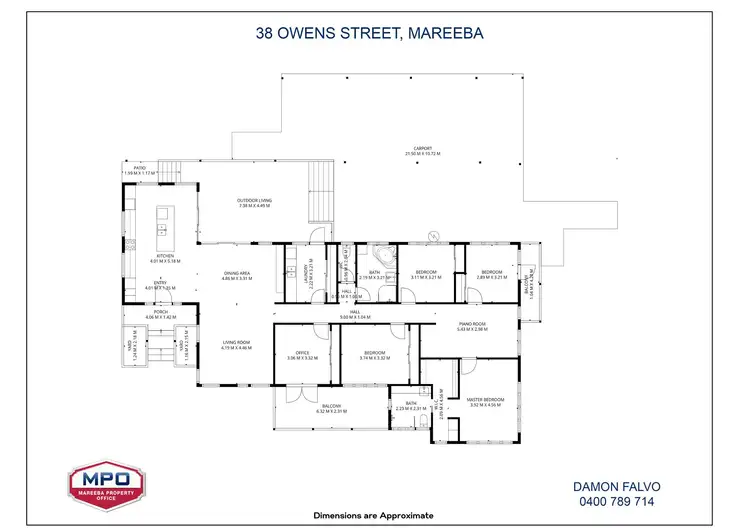 Floorplan of Homely house listing, 38 Owens Street, Mareeba QLD 4880