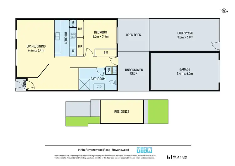 Floorplan of Homely unit listing, unit 14/6A Ravenswood Road, Ravenswood TAS 7250