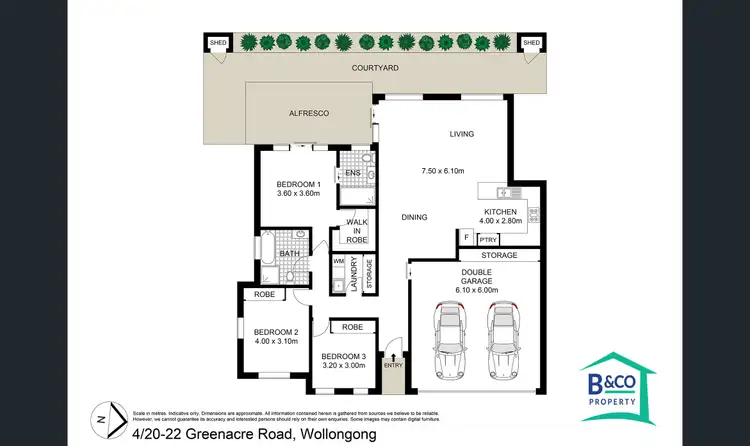 Floorplan of Homely villa listing, 4/20-22 Greenacre Road, Wollongong NSW 2500