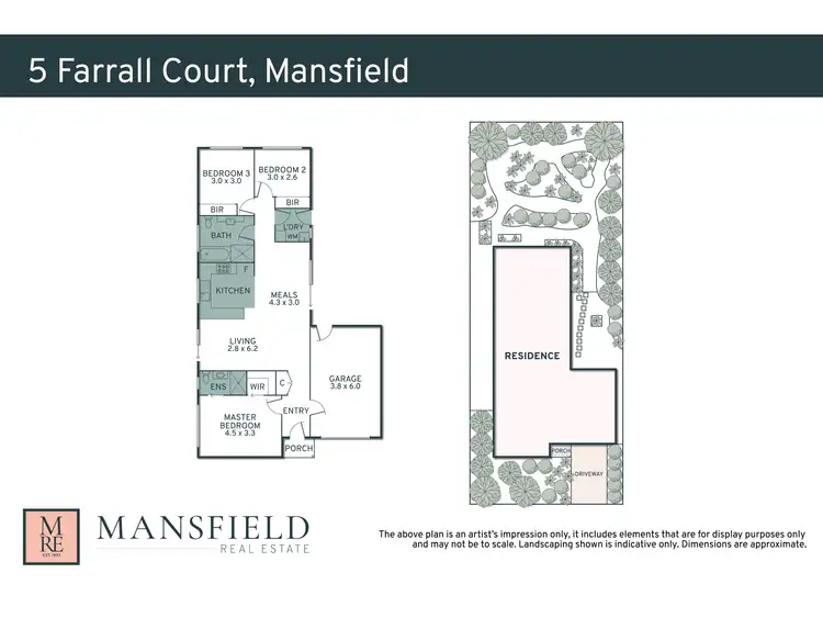 Floorplan of Homely house listing, 5 Farrall Court, Mansfield VIC 3722