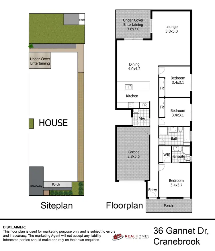 Floorplan of Homely house listing, 36 Gannet Drive, Cranebrook NSW 2749