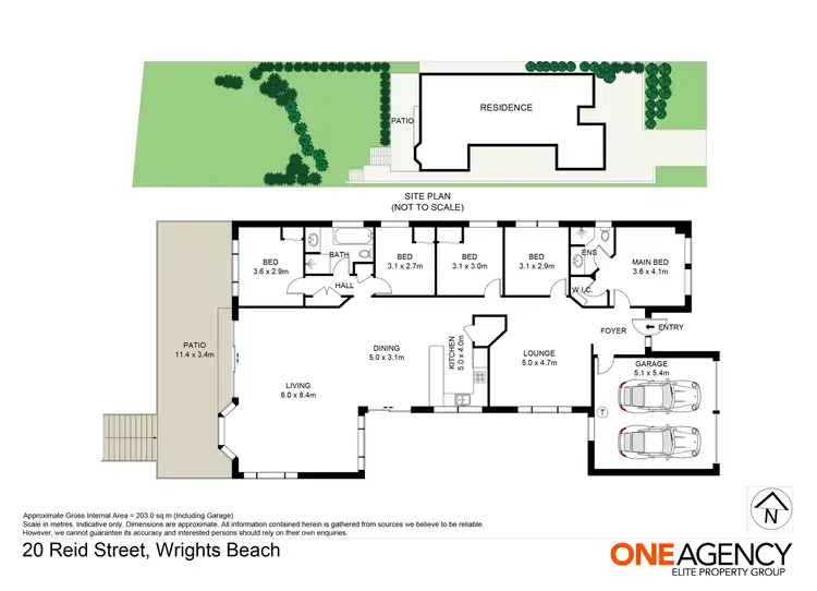 Floorplan of Homely house listing, 20 Reid Street, Wrights Beach NSW 2540