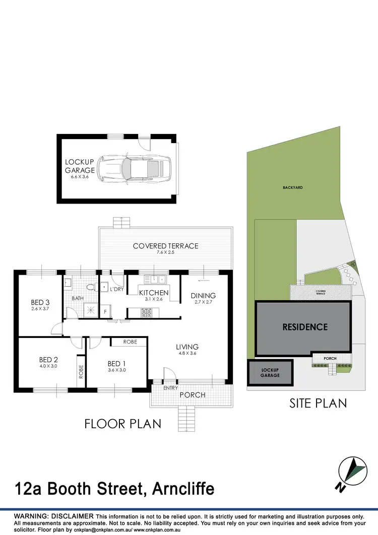 Floorplan of Homely house listing, 12A Booth Street, Arncliffe NSW 2205