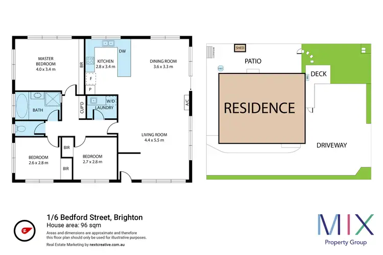 Floorplan of Homely villa listing, 1/6 Bedford Street, Brighton TAS 7030