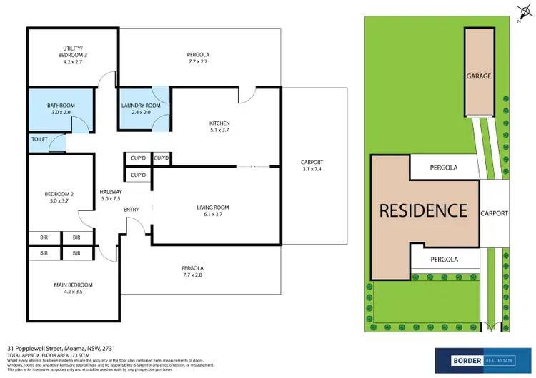Floorplan of Homely house listing, 31 Popplewell Street, Moama NSW 2731