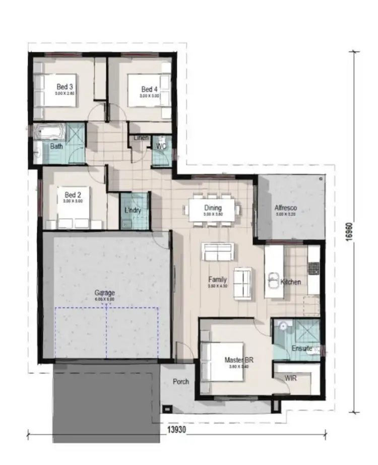 Floorplan of Homely house listing, 21 Riparian Circuit, Cessnock NSW 2325