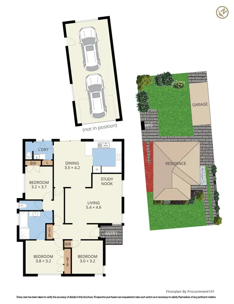 Floorplan of Homely house listing, 3 Griffiths Court, Dandenong North VIC 3175