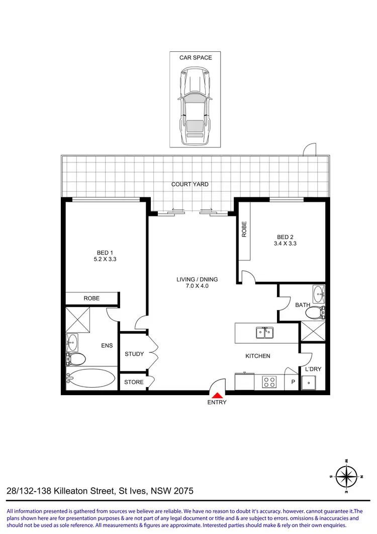 Floorplan of Homely apartment listing, 28/132-138 Killeaton Street, St Ives NSW 2075