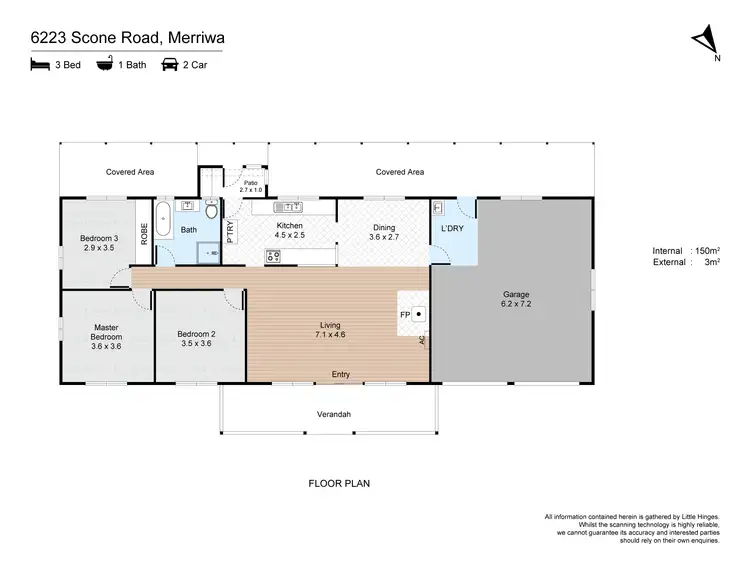 Floorplan of Homely rural property listing, 6223 SCONE ROAD, Merriwa NSW 2329