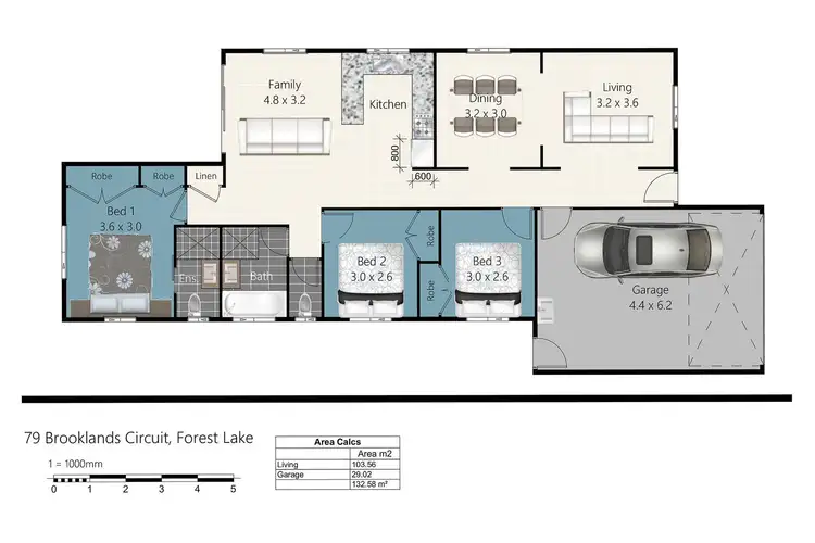 Floorplan of Homely house listing, 79 Brooklands Circuit, Forest Lake QLD 4078
