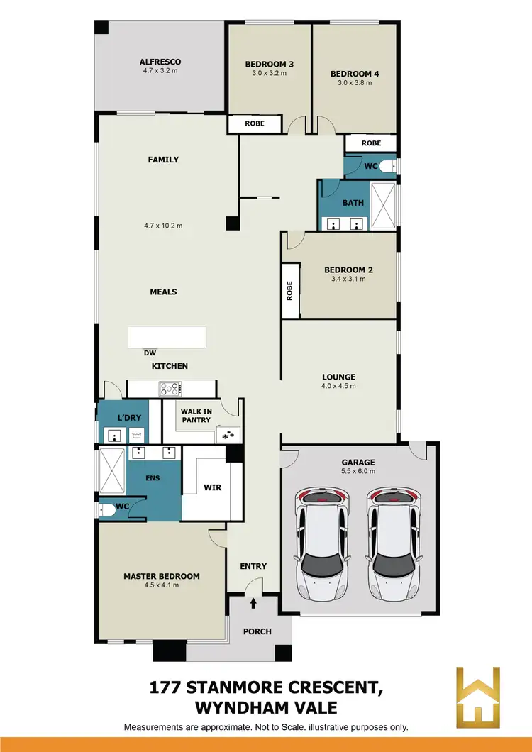 Floorplan of Homely house listing, 177 Stanmore Crescent, Wyndham Vale VIC 3024