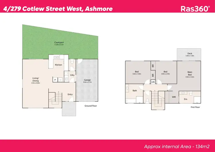 Floorplan of Homely townhouse listing, 4/279 Cotlew Street West, Ashmore QLD 4214