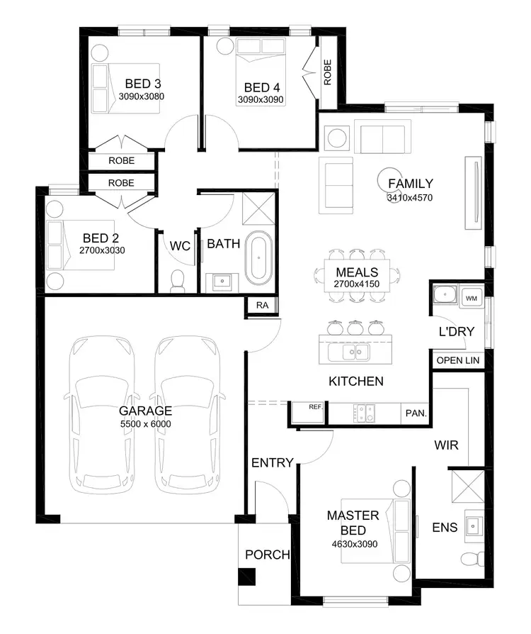 Floorplan of Homely house listing, Lot 2211 Fairground Promenade, Berwick VIC 3806