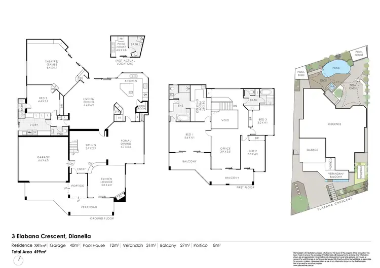 Floorplan of Homely house listing, 3 Elabana Crescent, Dianella WA 6059