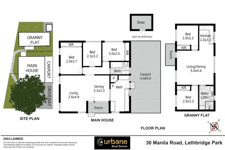 Floorplan of Homely house listing, 30 and 30A Manila Road, Lethbridge Park NSW 2770