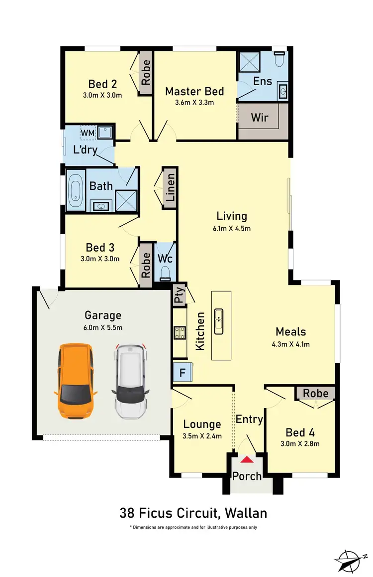 Floorplan of Homely house listing, 38 FICUS CIRCUIT, Wallan VIC 3756